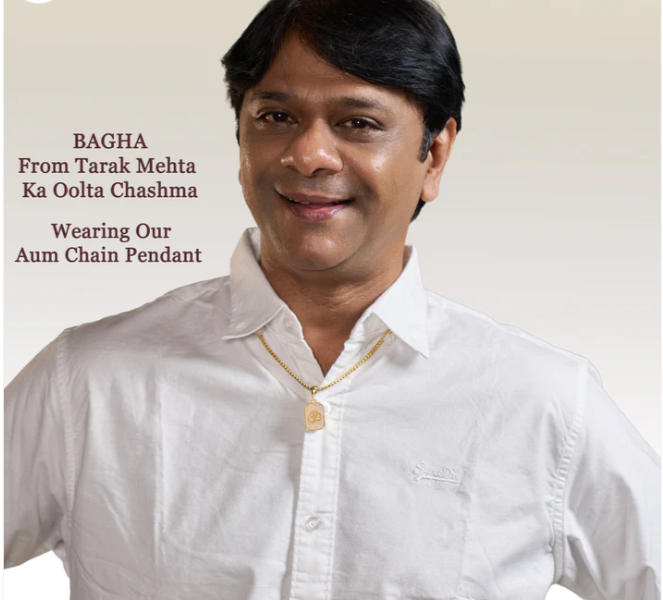 “Divya 24K Gold Plated ‘Om Namah Shivaya’ Chain”